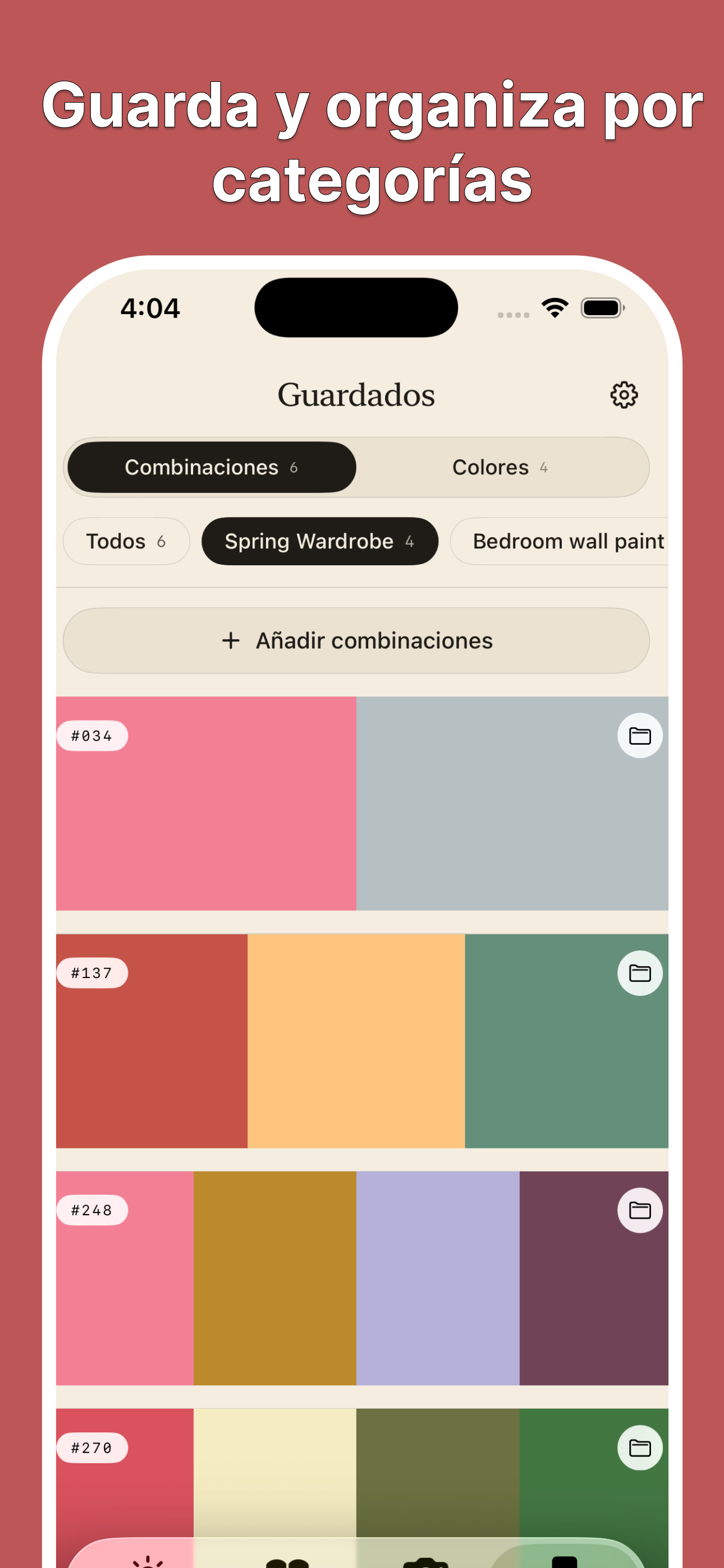 Wada Dictionary of Colors app screenshot